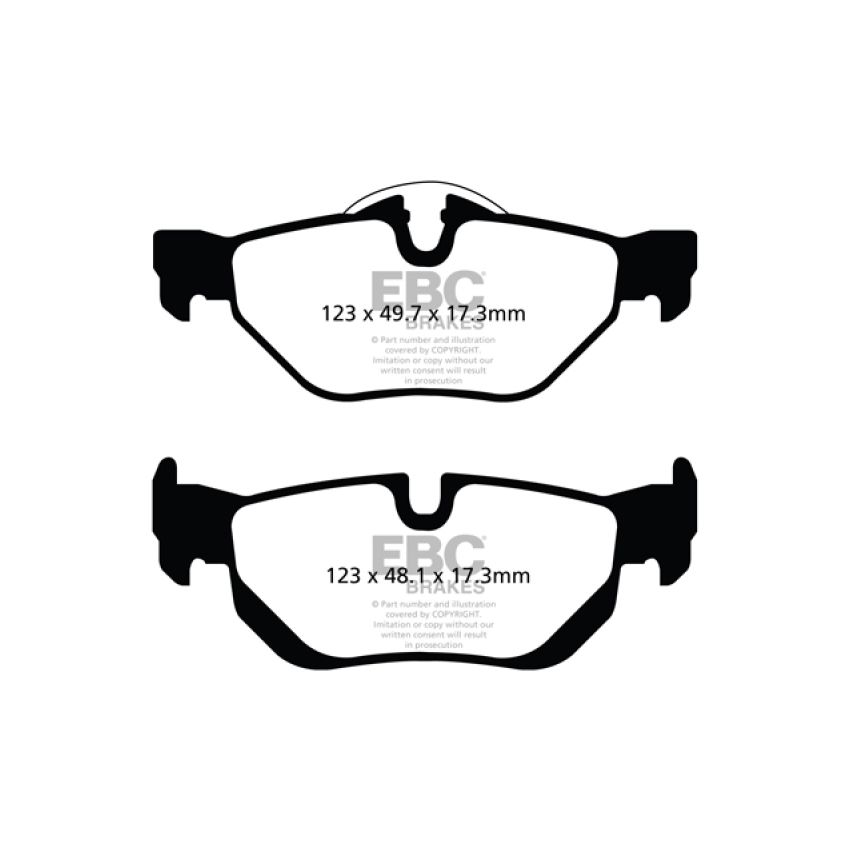 EBC UD1267 13+ BMW X1 2.0 Turbo (28i) Ultimax2 Rear Brake Pads