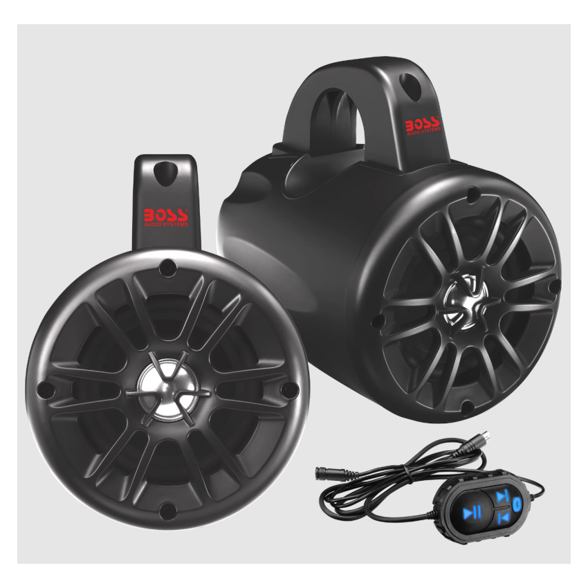 BOSS Audio Systems Marine 4in Waketower Speaker / Bluetooth Weatherproof