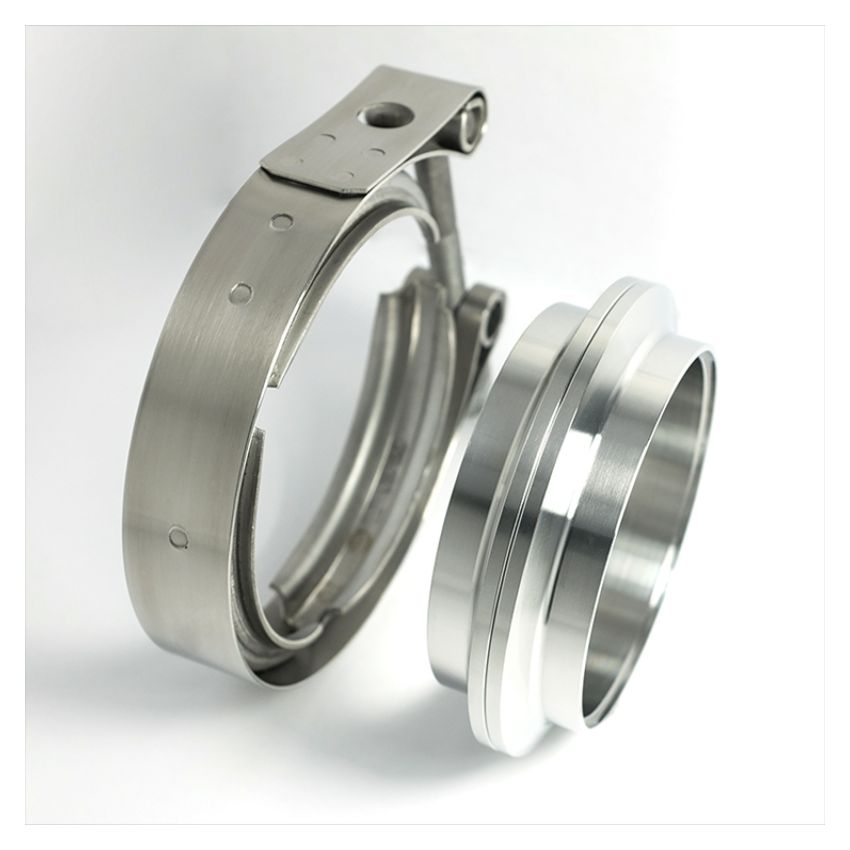 Stainless Bros 603-08910-0002 3.5in 304SS V-Band Assembly - 2 Flanges/1 Clamp