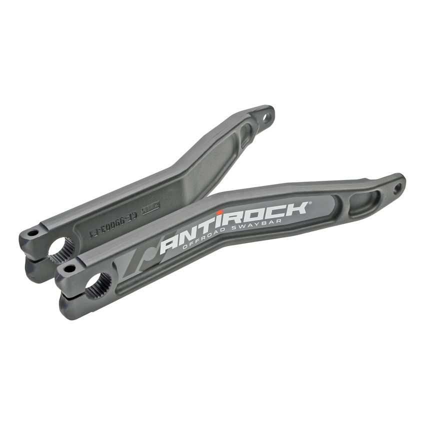 RockJock Antirock Forged Chromoly Sway Bar Arms 15.2in Long 2.5in Offset w/ Stickers Pair