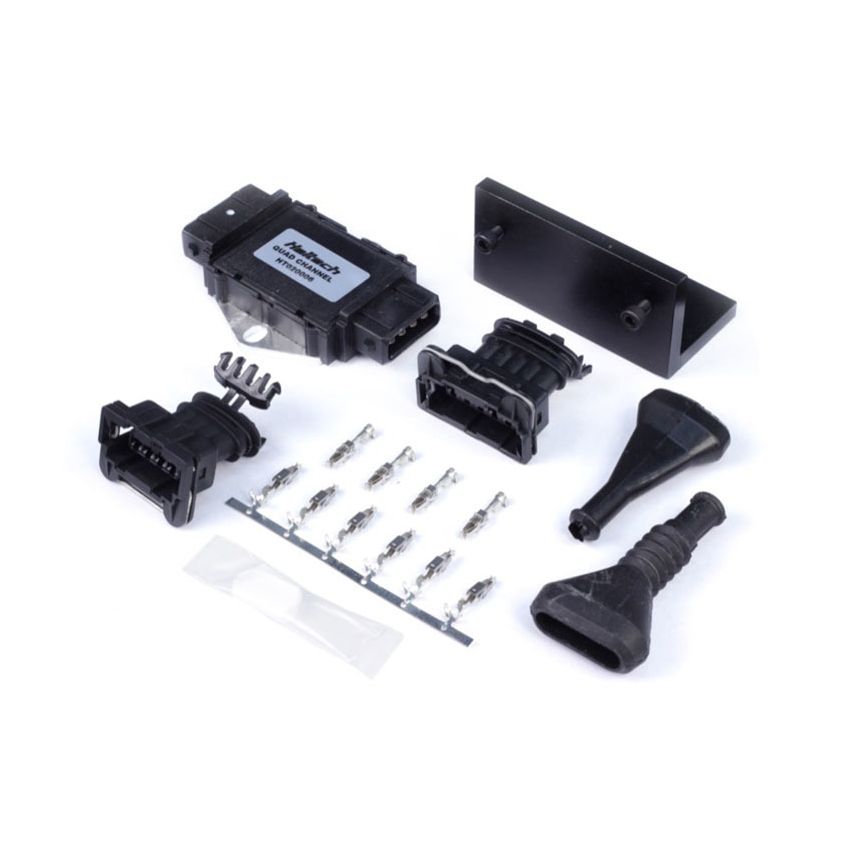 Haltech HT-020006 Quad Channel OEM Igniter (DUMB) w/Plugs/Pins/Mounting Bracket/Paste