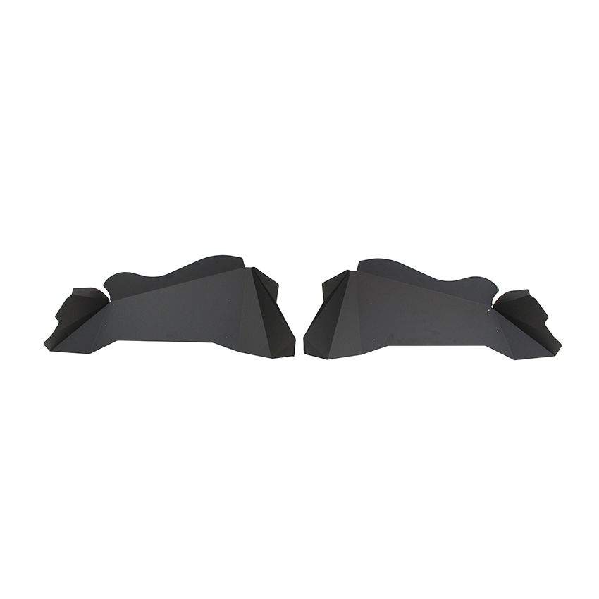 Fishbone Offroad 07-18 Jeep Wrangler JK Aluminum Rear Inner Fenders - Black Powercoat
