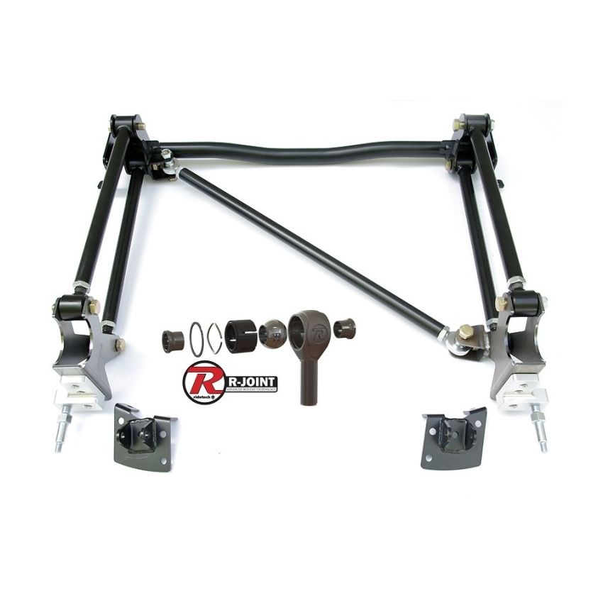 Ridetech 11037197 55-57 Chevy (Two Piece Frame) Bolt-On 4-Link Double Adjustable