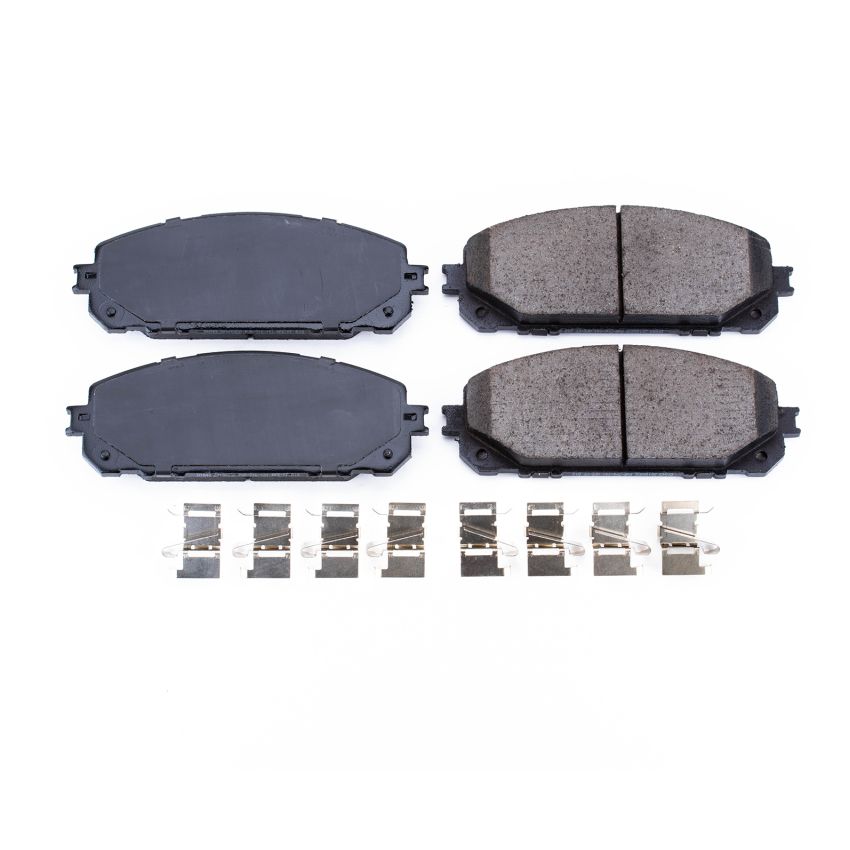 PowerStop 17-1843 PowerStop - Z17 Low-Dust Ceramic Brake Pads with Hardware