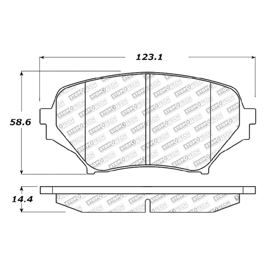 StopTech Performance 06-08 Mazda Miata MX-5 Front Brake Pads