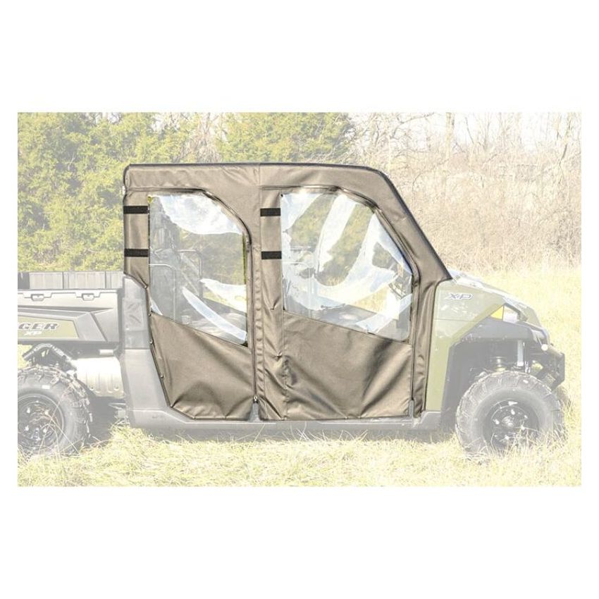 Seizmik 51-21003 14-19 Polaris 1000 Ranger XP Crew Soft Doors w/ Zippers Kit