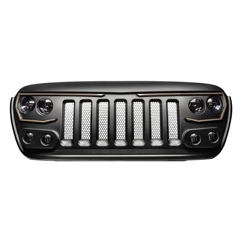 Oracle Lighting 5837-PRO VECTOR Series Full LED Grill for the Jeep Wrangler JL / Gladiator JT