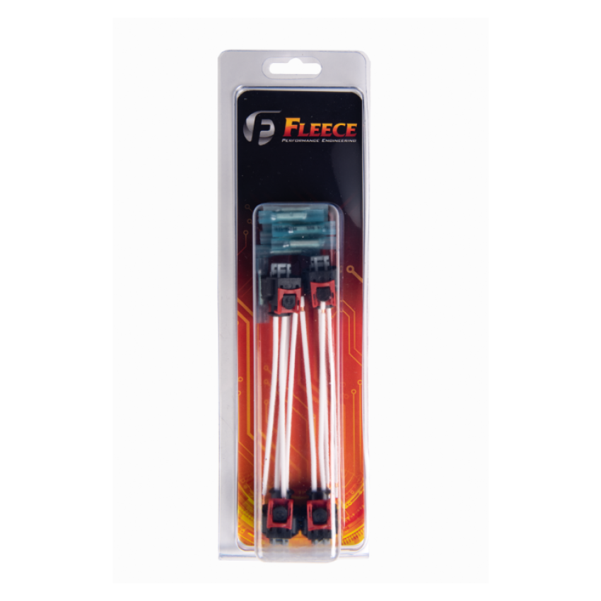 Fleece Performance 17-22 GM 2500/3500 Duramax Replacement Fuel Injector Connector w/Pigtail (4 Pack)