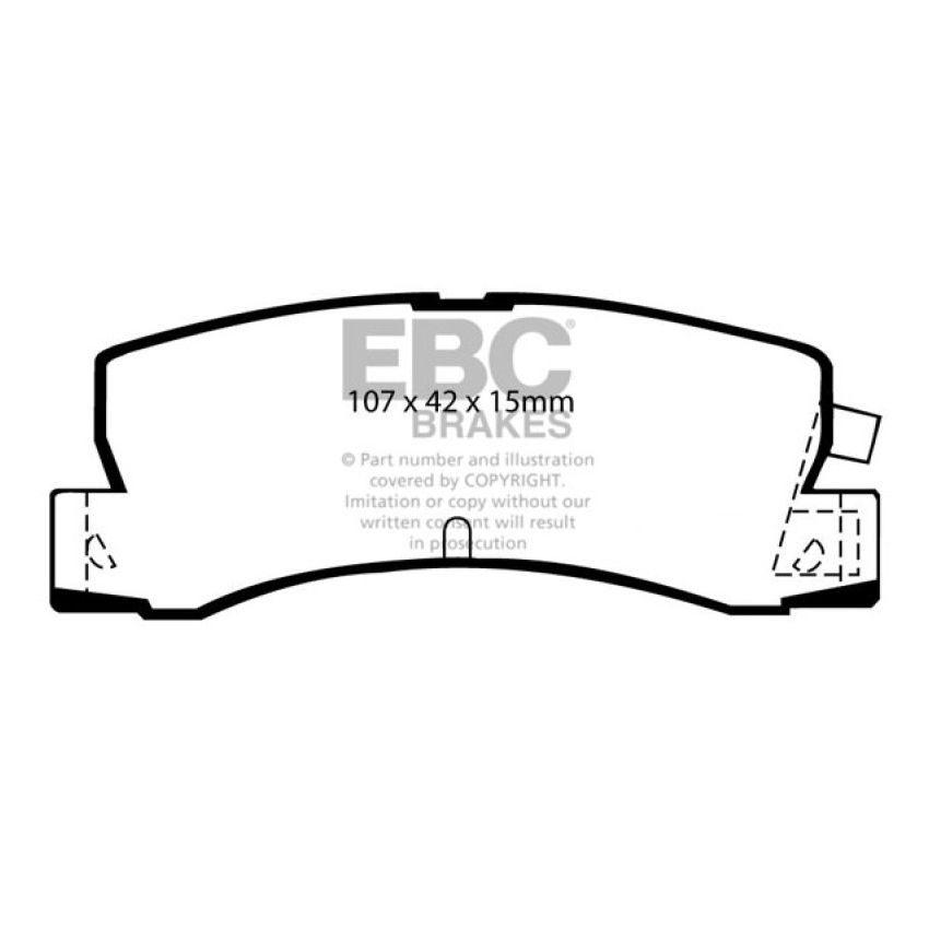 EBC UD352 89-92 Geo Prizm 1.6 SL Ultimax2 Rear Brake Pads