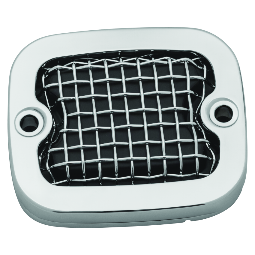 Kuryakyn 6534 Mesh Master Cylinder Cover Brk Chrome