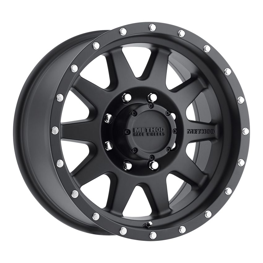 Method Wheels MR30168080500 Method MR301 The Standard 16x8 0mm Offset 8x6.5 130.81mm CB Matte Black Wheel