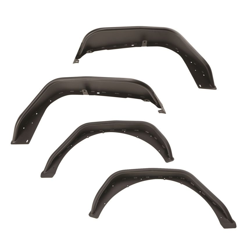 Rugged Ridge 11615.73 HD Steel Tube Fenders Full Set Black 18-19 JL