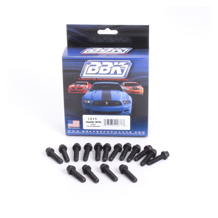 BBK Performance Parts 1624 EXHAUST HEADER BOLT KIT- FORD 4.6 5.4 - M8 X 1.25 X 30MM 16 PIECES