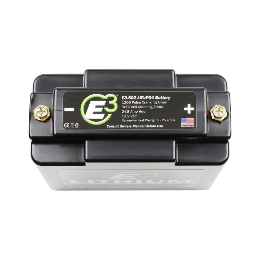 E3 E3.502 E3 Ultra-Light Weight Lithium Battery for Automotive/Race/Power Sports