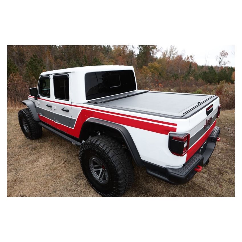 Rugged Ridge 13550.34 Armis Retractable Locking Bed Cover w/o Trail Rails 20-21 Jeep Gladiator JT