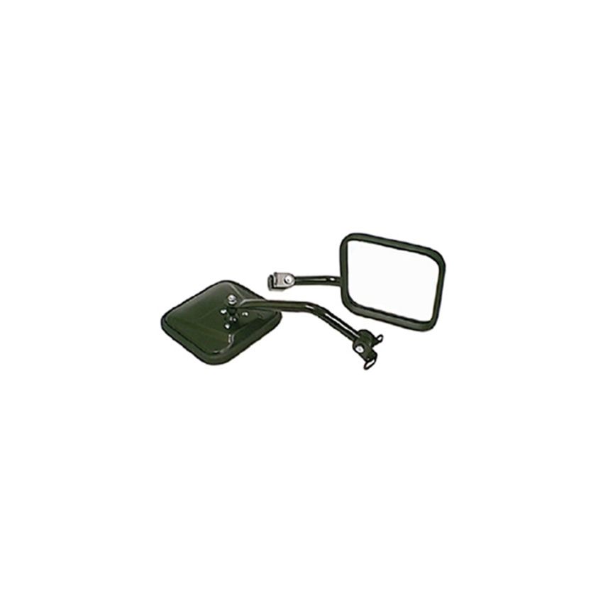 Rugged Ridge 87-95 Jeep Wrangler YJ Black CJ-Style Side Mirror Kit