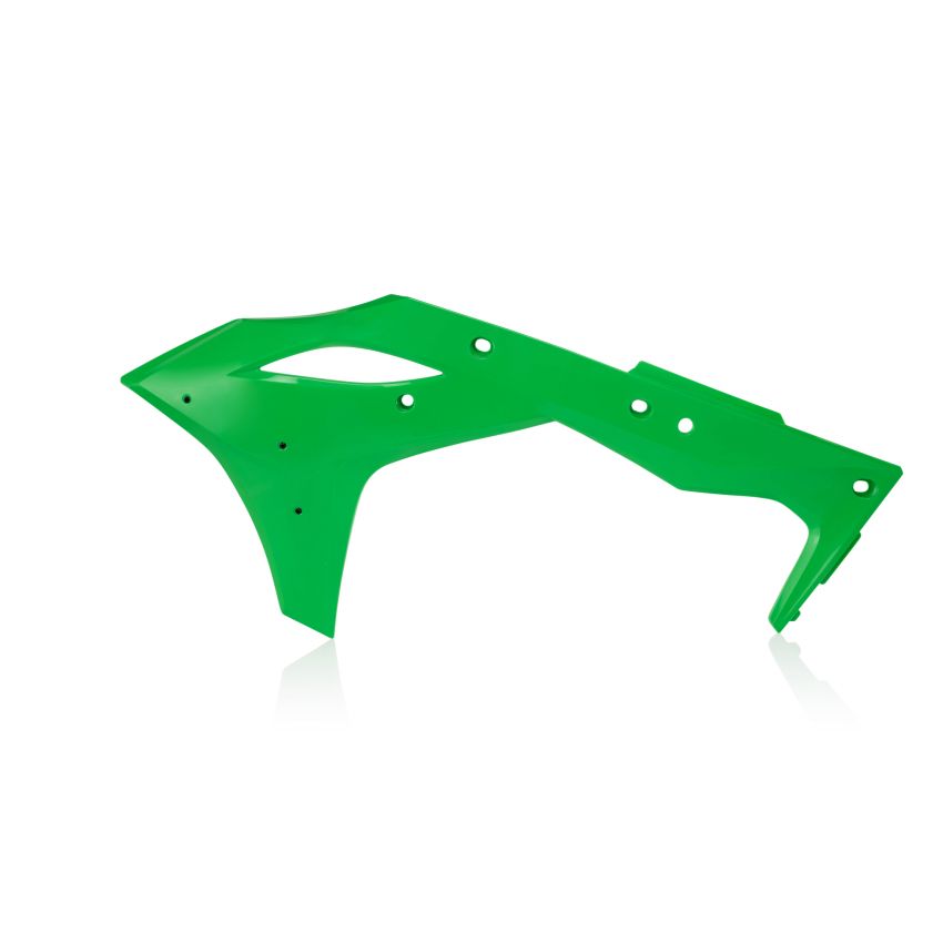 Cycra 1CYC-1868-72 17-20 Kawasaki KX250F Powerflow Radiator Shrouds - OEM Green