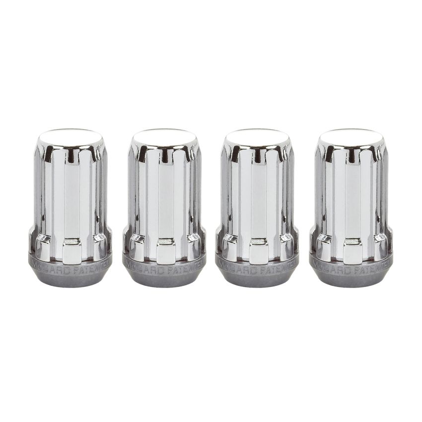 McGard SplineDrive Lug Nut (Cone Seat) M14X1.5 / 1.648in. Length (4-Pack) - Chrome (Req. Tool)