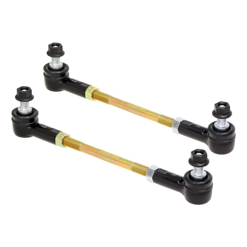 RockJock Adjustable Sway Bar End Link Kit 8 1/2in Long Rods w/ Sealed Rod Ends and Jam Nuts pair