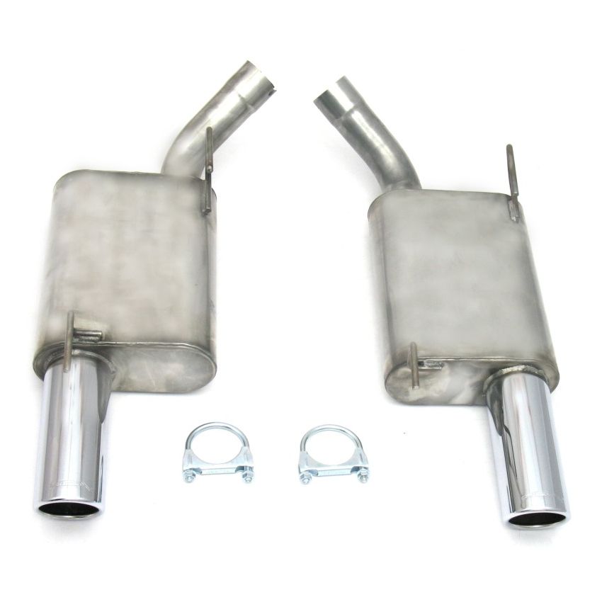 JBA 07-10 Ford Mustang GT/GT500 4.6L/5.4L 409SS Dual 3.5in Rear Exit Axle Back Exhaust