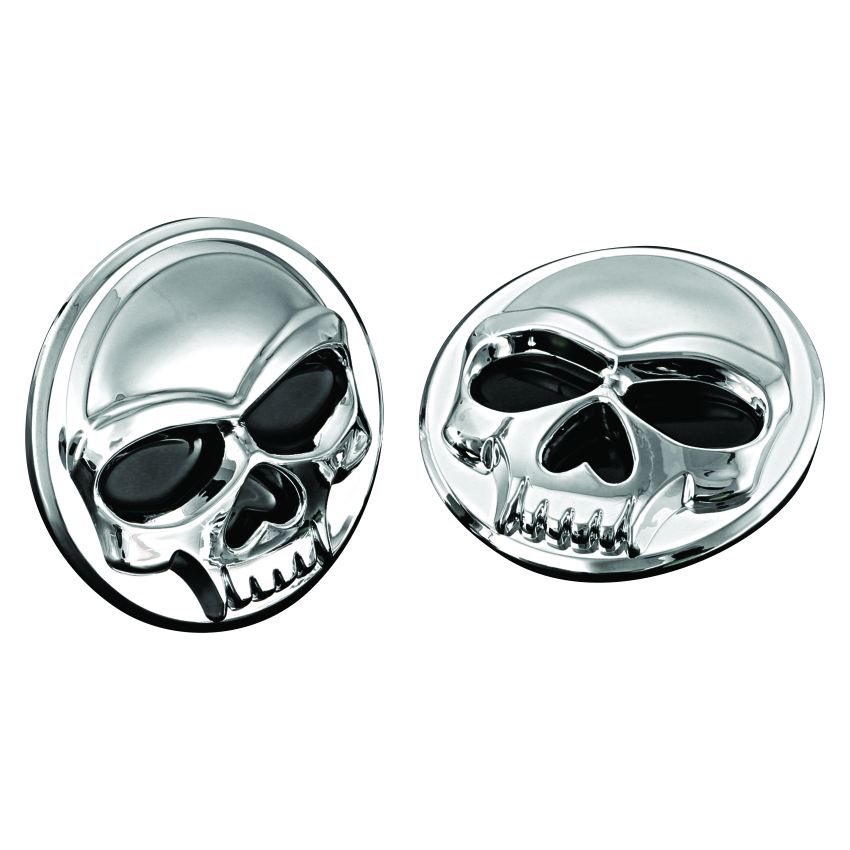 Kuryakyn 1491 Universal Zombie Medallions 2in Diameter Chrome