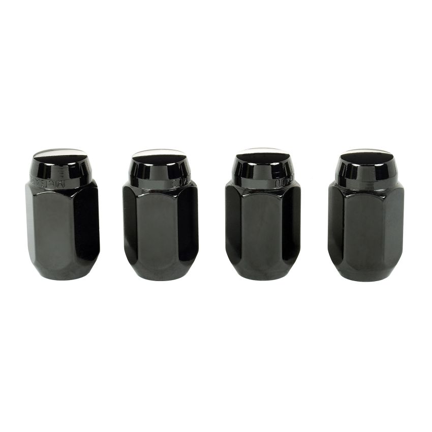 McGard 64031 Hex Lug Nut (Cone Seat) M12X1.5 / 13/16 Hex / 1.5in. Length (4-pack) - Black