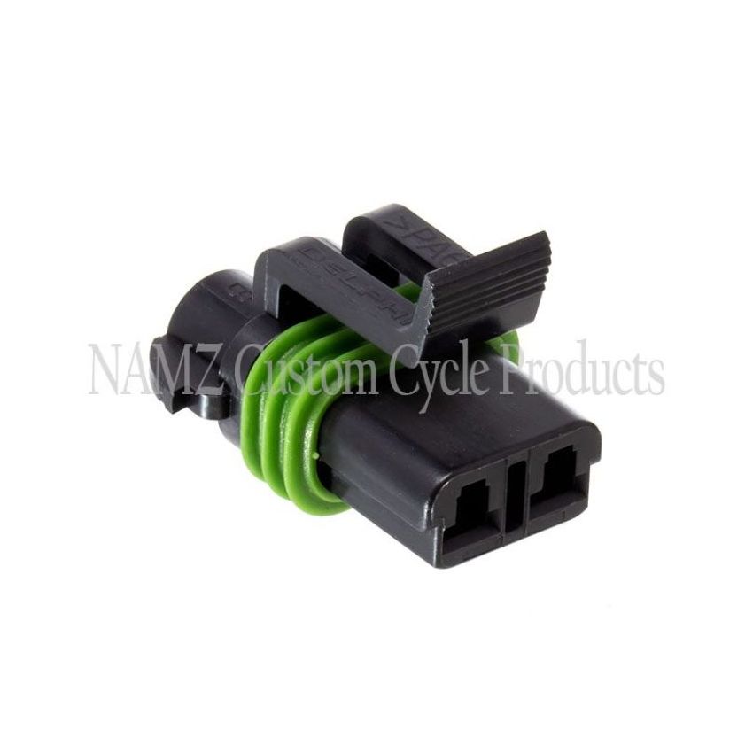 NAMZ NDP-38063 Delphi-Packard Weatherpack 2-Position Female Wire Connector w/Seals