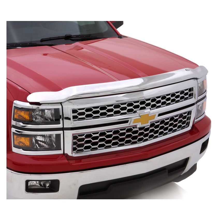 AVS 15-18 Ford F-150 High Profile Hood Shield - Chrome