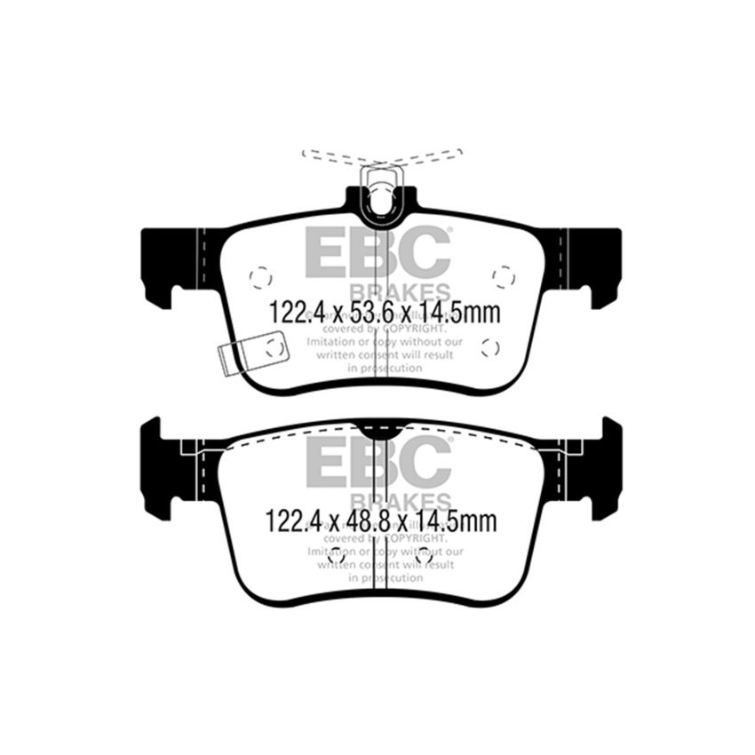 EBC 2016+ Honda Civic Coupe 1.5L Turbo Ultimax2 Rear Brake Pads