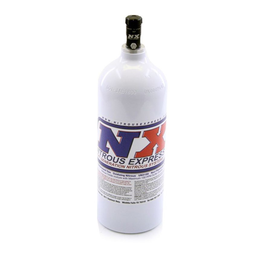 Nitrous Express 5lb Bottle w/Motorcycle Valve (5.25 Dia x 16.14 Tall)
