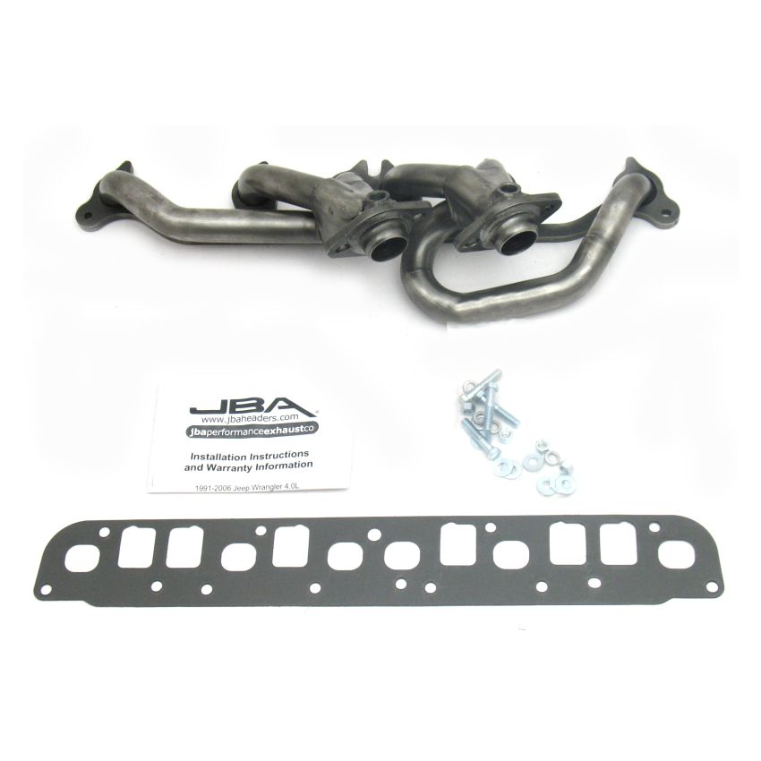 JBA 00-06 Jeep 4.0L 1-1/2in Primary Raw 409SS Cat4Ward Header
