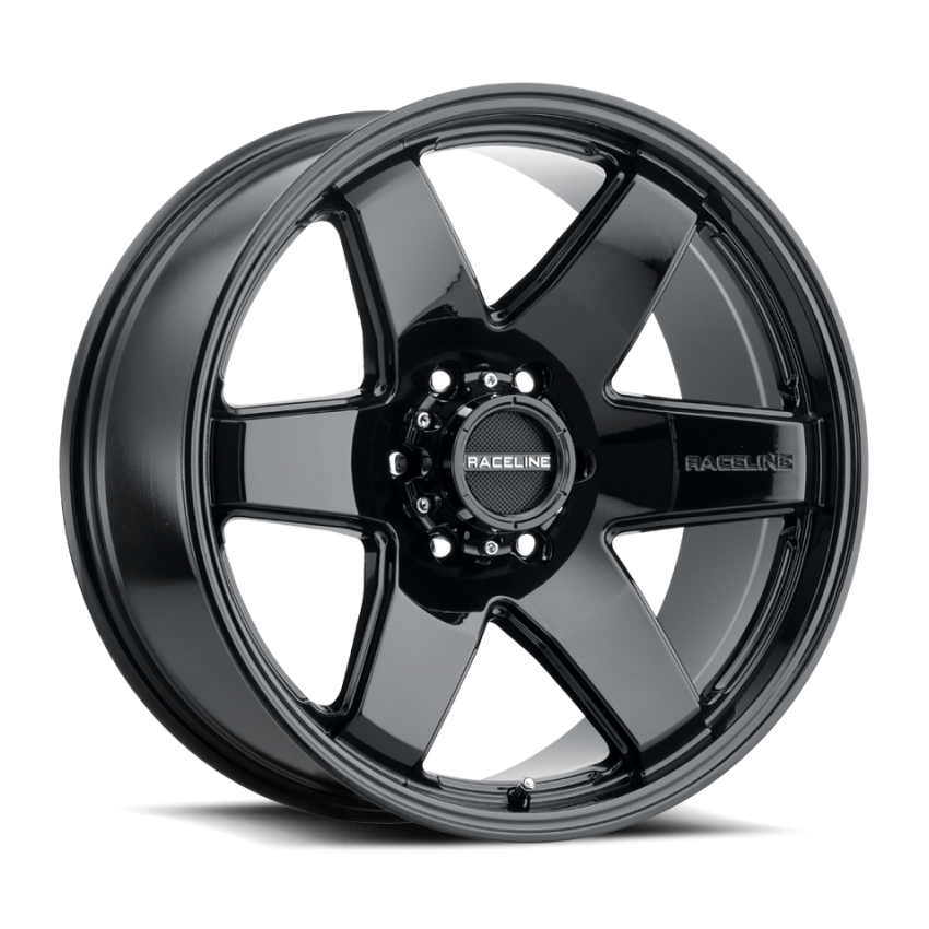 Raceline 942B-89060-12 942B Addict 18x9in / 6x139.7 BP / -12mm Offset / 106.1mm Bore - Gloss Black Wheel