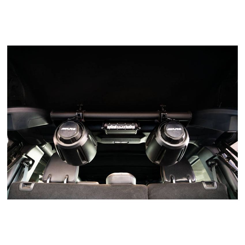 DV8 Offroad 21-22 Ford Bronco 4dr Rear Speaker & Light Mount Bar