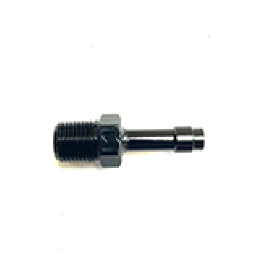 Fragola 1/4 Hose Barb x 1/8 NPT Low Profile - Black