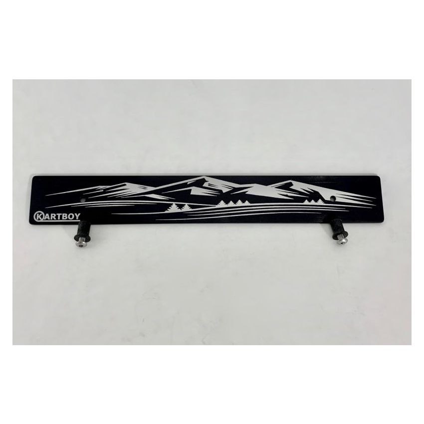 Kartboy KB-055-PL-MTN Front Plate Delete w/Mountain Logo