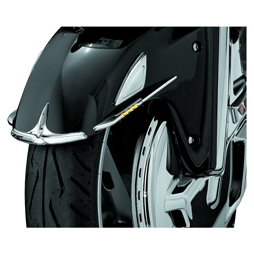 Kuryakyn 7321 Front Fender Tip 01-17 Honda GL1800 Chrome