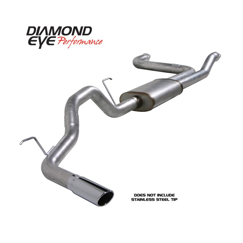 Diamond Eye Performance K3520A Diamond Eye KIT 3-1/2in CB SGL GAS AL NISSAN TITAN 5.6L 07-10