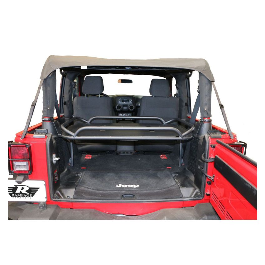 Rampage 86624 2007-2018 Jeep Wrangler(JK) Rear Sport Rack - Black