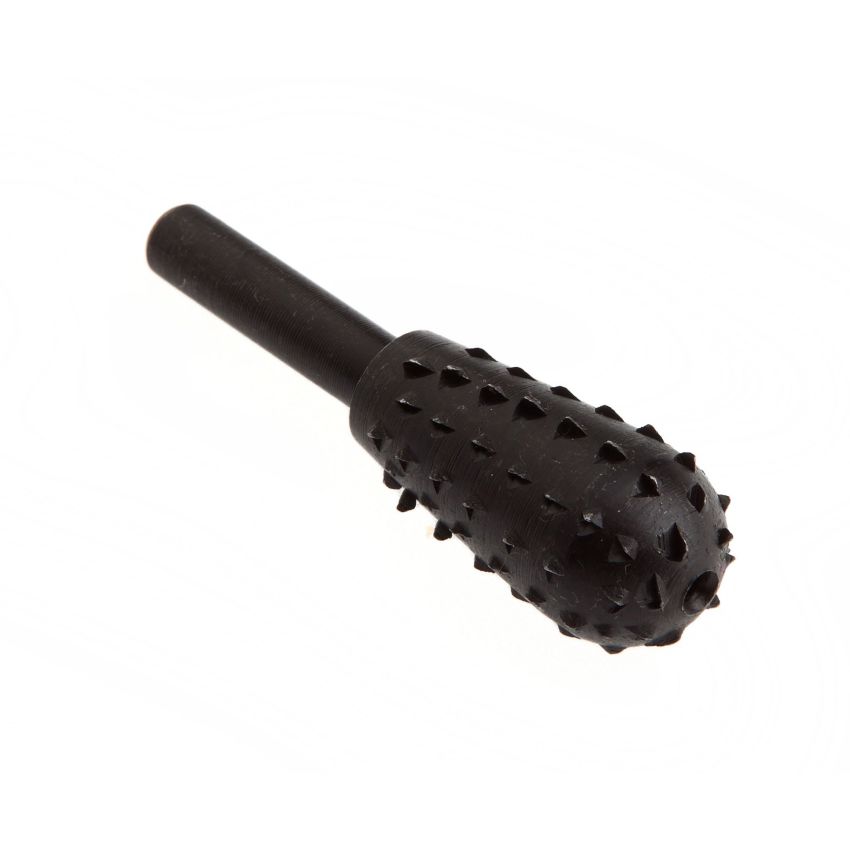 Forney 60067 Mounted Rasp, Tapered with Rounded End and 1/4-Inch Shank, 1-3/8-Inch-by-5/8-Inch