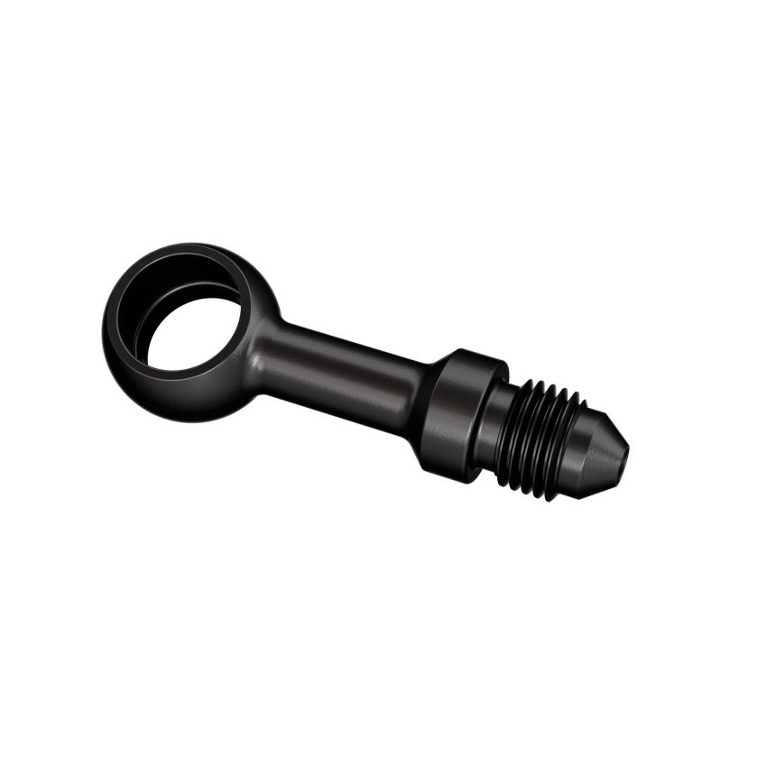 Goodridge P592-03-04ZBK Straight Banjo Adaptor for 7/16 Bolt