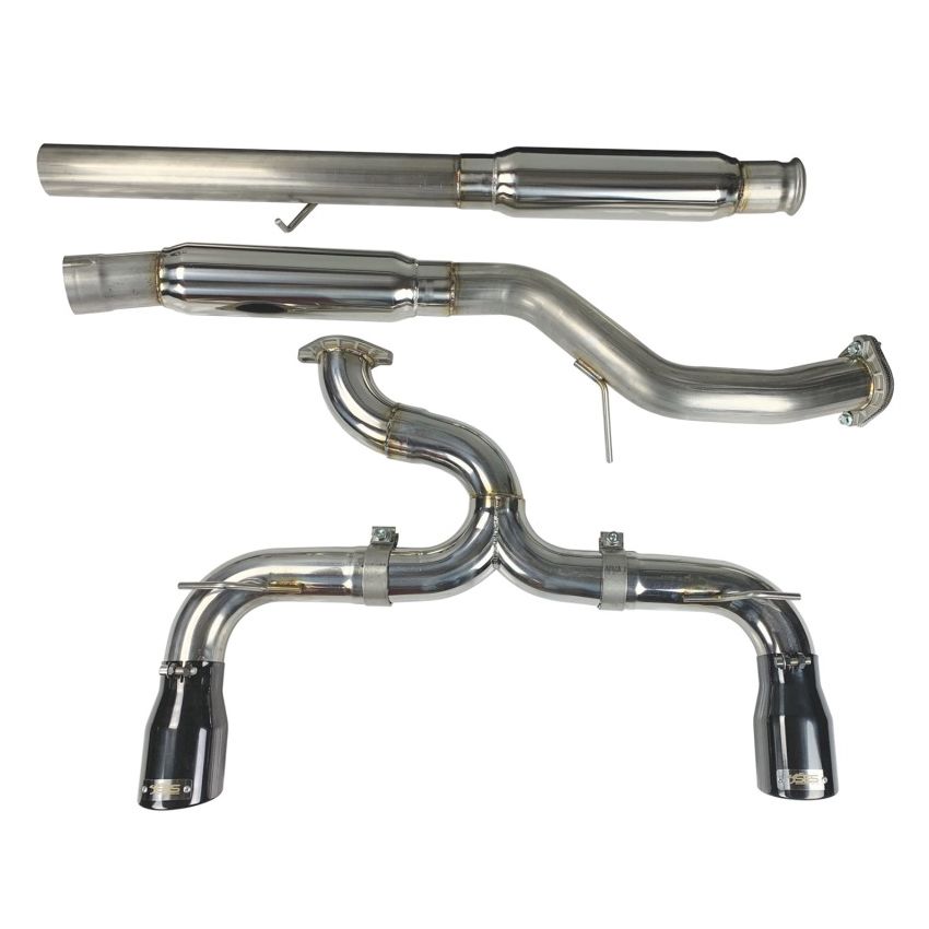 Injen SES9004 16-18 Ford Focus RS 3in Cat-Back Stainless Steel Exhaust w/ 4in Black Chrome Tips