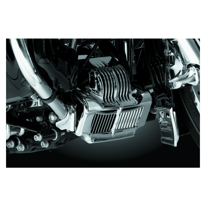 Kuryakyn 7784 Oil Cooler Cover 11-16 Touring Chrome