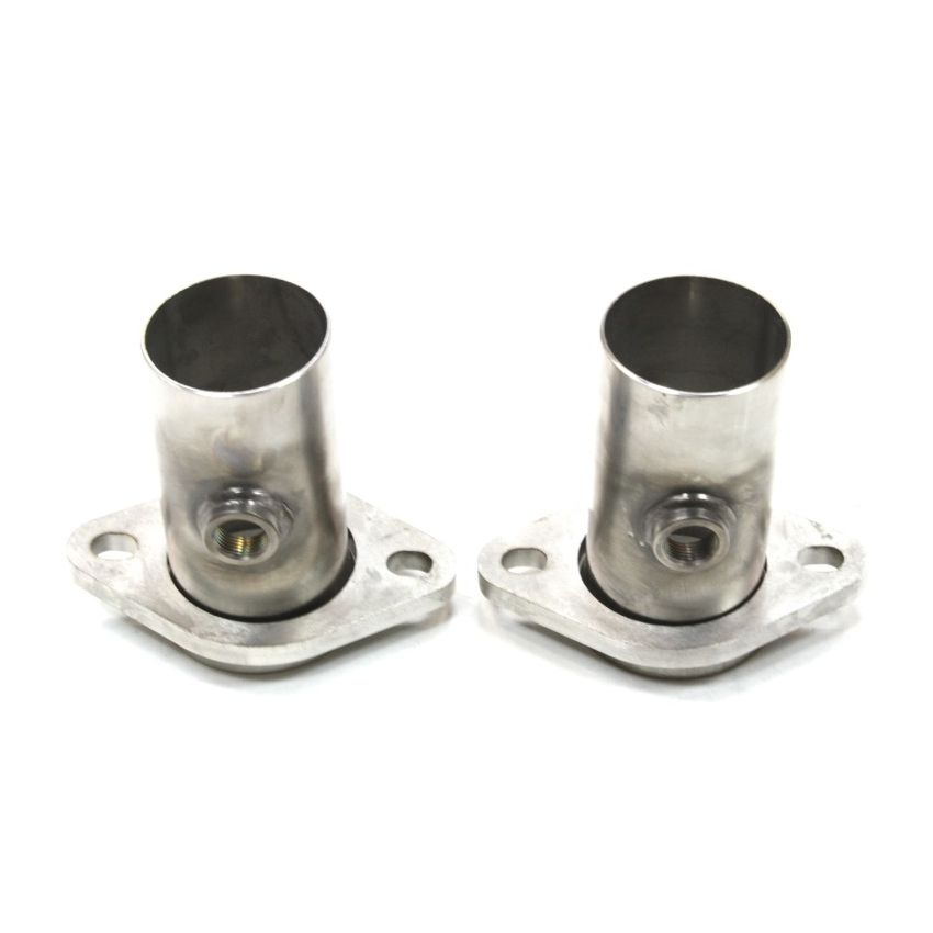 JBA 2.5in 304 Series Stainless Steel 2 Bolt Starter Tubes w/O2 sensor bungs