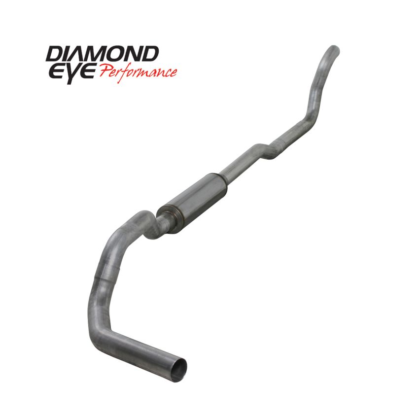 Diamond Eye Performance K4209A Diamond Eye KIT 4in TB SGL AL: 2-WHEEL DRIVE ONLY 89-93 DODGE CUMMINS 5.9L