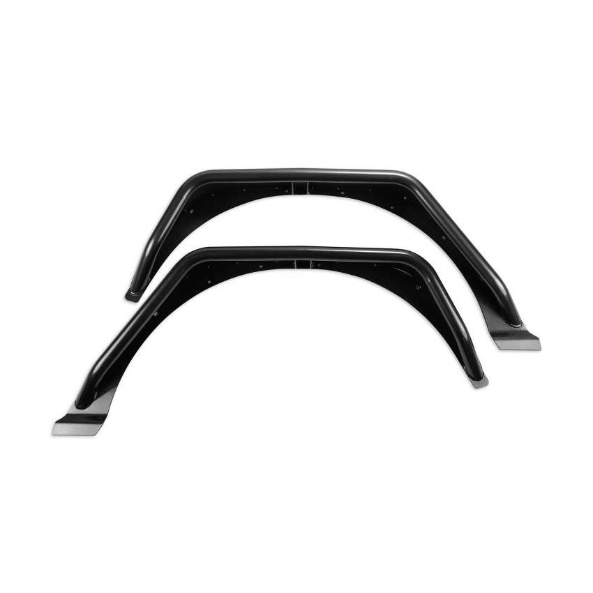 Fabtech FTS24213 18-21 Jeep JL 4WD Rear Steel Tube Fenders - Textured Black