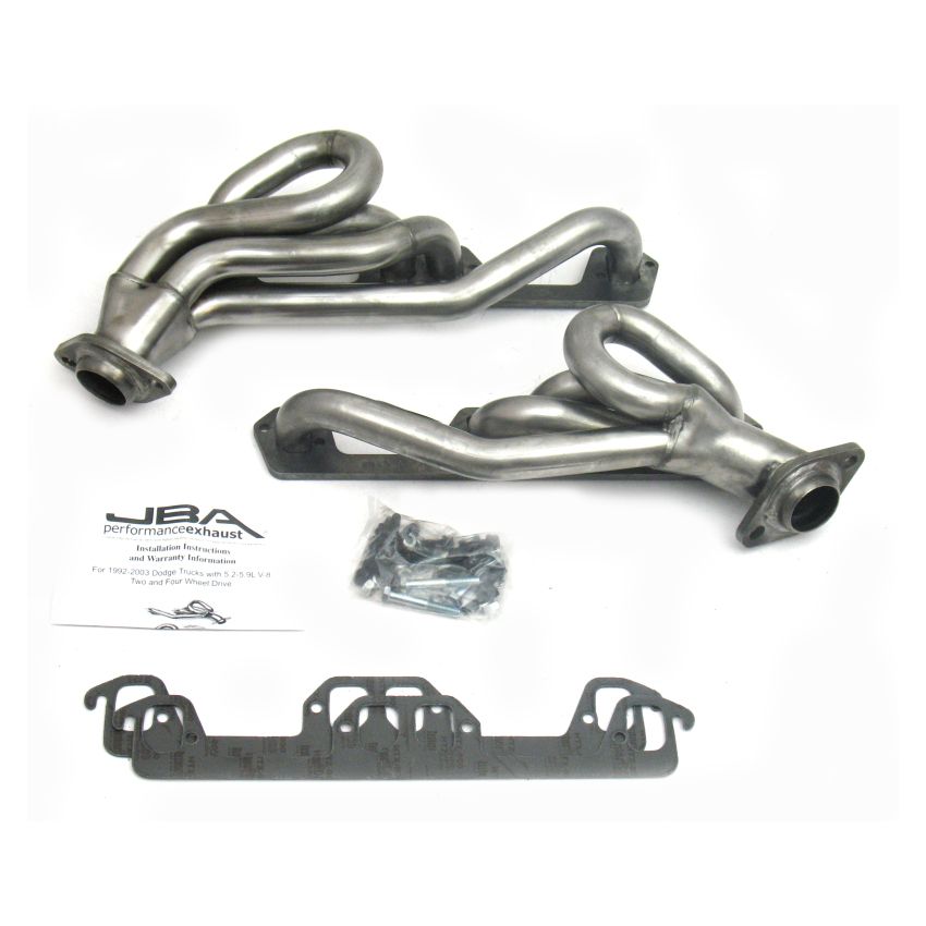 JBA 96-03 Dodge Truck 5.2L/5.9L Magnum 1-1/2in Primary Raw 409SS Cat4Ward Header