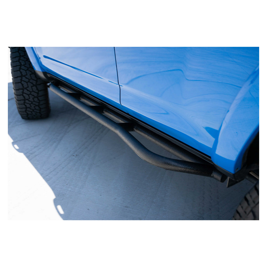 Cali Raised LED CR2700 Cali Raised 10-24 Toyota 4Runner Trail Edition Bolt On Rock Sliders - Kick Out / Powder Coat