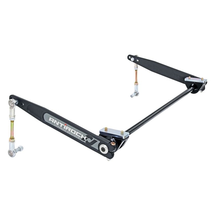 RockJock XJ Antirock Sway Bar Kit Front Bolt-On Aluminum Mounts 17in Forged Arms
