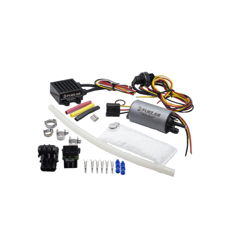 Fuelab 253 In-Tank Brushless Fuel Pump Kit w/9mm Barb & 6mm Siphon/72002/74101/Pre-Filter - 500 LPH