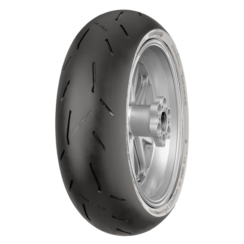 Continental Tire 02446560000 Continental ContiRaceAttack 2 Medium - 180/60 ZR17 M/C 75W TL Rear